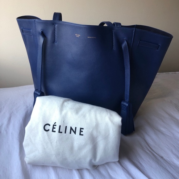 Authentic Celine Small Cabas Calfskin Tassel Tote - Picture 2 of 8